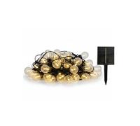 Guirlande lumineuse solaire 25 ampoules bulles BUBBLE STRING LIGHT LED blanc chaud dimmable 20m