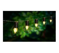 Guirlande solaire cage Keny - LUMIJARDIN - 10 ampoules LED - 3,8 m - Extérieur
