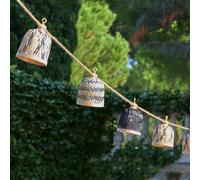 Guirlande solaire hybride beige lina