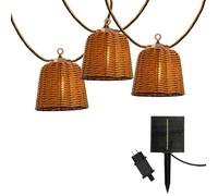 Guirlande solaire hybride - LUMISKY - FORMENTERA HYBRID - 10 ampoules - 8 m - Blanc chaud
