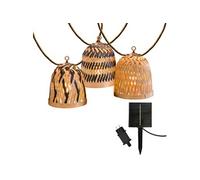 Guirlande solaire hybride beige lina