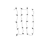 Guirlande solaire lumineuse d'extérieur 20 ampoules led blanches (L10,70m) - -