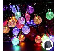 Guirlande Solaire - Multicolore - 6.5M - 30LED - IP65 Etanche - 8 Modes d'éclairage