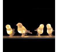 Guirlande solaire oiseaux lumineux 5 led déco jardin terrasse balcon