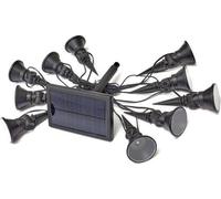 Guirlande Solaire SMARDTV, 10 Spots à Piquer, 6.5m Câble, Blanc Froid, 5 Lumens