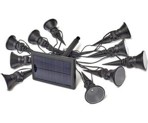 Guirlande Solaire SMARDTV, 10 Spots à Piquer, 6.5m Câble, Blanc Froid, 5 Lumens