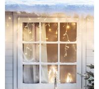 Guirlande Stalactite Core Connect 16m 512 LED Blanc Chaud Câble Transparent Raccordable