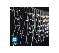 Guirlande stalactites lumineuses wi-fi intelligentes à led blanc chaud à froid 400 led's 5m android / ios