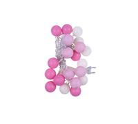 Guirlandes électriques Lumière de boule de coton de 3,7 m 20led avec 8 modes - Rose