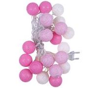 Guirlandes électriques Lumière de boule de coton de 3,7 m 20led avec 8 modes - Rose Rose G