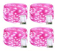 Guirlandes lumineuses à piles LED, guirlandes de fées en fil de cuivre, convenant pour la chambre, les lumières scintillantes, les bocaux, les lumières de lucioles étanches, les fêtes DIY, la décorati