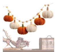 Guirlandes Lumineuses Halloween Couronne Automne Crochet Cheminée Ferme