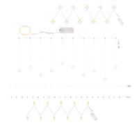 Guirlandes lumineuses LED Décoration de Noël Lumière Étoiles Boules Déco, fonctionnant sur piles Décoration de l'Avent