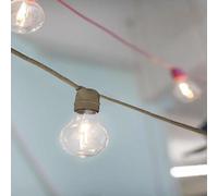 Guirlandes Lumineuses Led Solaire Allegra Coloris Naturel E27 350lm 2w Ip44 Blanc Chaud New Garden