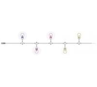 Guirlandes lumineuses S14 50 LED RGB - noir