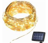 Guirlandes Lumineuses Solaire 22m 150 LED Étanche Décoration Extérieur / Intérieur pour Fêtes, Noël, Mariages, Anniversaire G