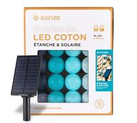GuirLED - Guirlande d'extérieur boules lumineuses Guinguette LED - Étanche IP55 - Panneau solaire haut rendement - ON/OFF automatique - 16 boules 3m - Altitude