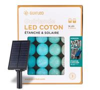 GuirLED - Guirlande d'extérieur boules lumineuses Guinguette LED - Étanche IP55 - Panneau solaire haut rendement - ON/OFF automatique - 16 boules 3m - Horizon