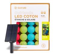 Guirlande lumineuse boules d'extérieur Solaire Guinguette LED- Étanche - 16 boules 3,2m - Cocktail
