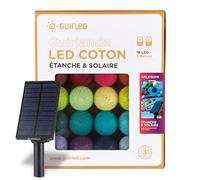 Guirlande lumineuse boules d'extérieur Solaire Guinguette LED- Étanche - 16 boules 3,2m - Arlequin