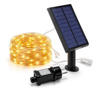Guirlande Lumineuse Mini LED Étanche Cordon Renforcé Silver Solaire & Secteur - 200 LED