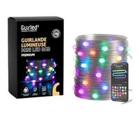 GuirLED - Guirlande lumineuse wifi mini LED RGB Premium USB - Commande Vocale - Maison connectée - Amazon Alexa & Google Assistant - Adaptateur secteur double USB 2A inclus - 100 LED 10 mètres