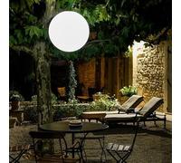 GuirLED - Sphère Solaire Boule lumineuse LED IP55 RGB Premium XL - Rechargeable Soleil/Secteur - Télécommande - Lampe de Jardin - Fixation dans les arbres - Diffusion 360°- Fabriquée En France - 50 cm