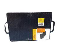 Guison rectangulaire en Fonte émaillée, Noir, 35 x 50 cm, Lot de 2