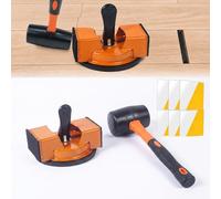 Guiwuiyu Outil stratifié avec ventouse, marteau et autocollant de fixation | Fixateur de joints de sol, outil de pose de sol stratifié, réparation pour sols en bois, carrelage, sol en vinyle