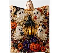 Gumntun Couverture 3D 150x200cm Thème Halloween Polaire Peluche-C155 | Douce Moelleuse Confortable, Excellente Isolation Thermique, pour L’hiver et Toutes Saisons, pour Canapé-Lit Bureau