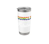 Guncle - Gay Oncle & Brother Fabulous Family Pride - Plus Gobelet isotherme en acier inoxydable double paroi