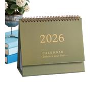 Gungtj Planificateur de table - Juillet 2025 à décembre 2026 - Bloc calendrier de 12 mois - Organiseur décoratif pour planification de dates, utilisation quotidienne, étudiant, enseignant, manager