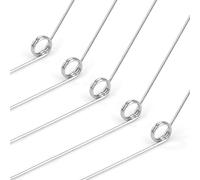 GUNGY 10 Pièces Ressorts de Torsion en Acier Inoxydable Diamètre du Fil 0,3mm Diamètre Intérieur 2mm Longueur du Bras 20mm Angle 135° 2 Tours Rotation Gauche 0,3x2x20 mm