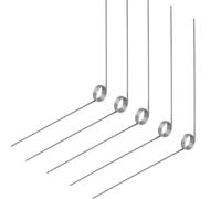 GUNGY 10 Pièces Ressorts de Torsion en Acier Inoxydable Diamètre du Fil 0,5 mm Diamètre Intérieur 4 mm Longueur du Bras 40 mm Angle 90° 3 Tours Rotation Droite 0,5x4x40 mm