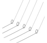 GUNGY 10 Pièces Ressorts de Torsion en Acier Inoxydable Diamètre du Fil 0,6 mm Diamètre Intérieur 6 mm Longueur du Bras 60 mm Angle 135° 2 Tours Rotation Droite 0,6x6x60 mm