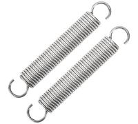 GUNGY Ressort de Traction 100mm Ressorts de Tension avec Crochets Ressorts en Acier Inoxydable Diamètre du Fil 2,0 mm Diamètre Extérieur 16mm Force 8,80KG 2 Pièces