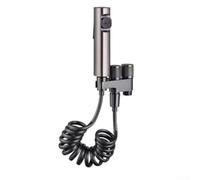Gunmetal Kit de pulvérisateur de bidet double modes de pulvérisation, douchette à main, corps en alliage de zinc à pression réglable, tuyau à ressort flexible, valve murale pour nettoyage des