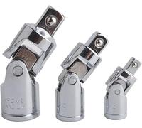 Gunpla Jeux de Cardan Douilles Joint Universel Impact Augmentateur Réducteur Adaptateur Pivotant Pour Moteur CR-V Acier Fini Chromé 3 Pièces Argent 6,3mm/10mm/12,5mm