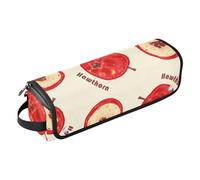 GuoChe Sac de voyage pour outils de cheveux chauds avec tapis amovible résistant à la chaleur, étui de transport portable pour fers plats, lisseurs, fers à friser, aubépine beige doux