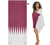 GuoChe Serviette de bain magnétique drapeau national du Qatar