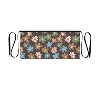 GuoChe Tablier court en tissu imprimé floral coloré résistant à l'eau 30,5 cm