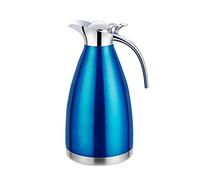 GUOCU Pichet Isotherme Cafetière Isotherme en Acier Inoxydable Thermos café - Double Usage Chaud et Froid,Bleu,1.5 L（24 Hours Insulation）