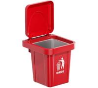 GUODDM Cendrier Extérieur avec Couvercle, Poubelle À Cigarettes Murale, Boîte À Fumer De Bureau avec Panneau De Cigarettes for L'élimination des Mégots De Cigarettes(1PCS Red)
