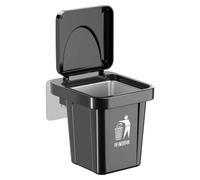 GUODDM Cendrier Extérieur avec Couvercle, Poubelle À Cigarettes Murale, Boîte À Fumer De Bureau avec Panneau De Cigarettes for L'élimination des Mégots De Cigarettes(1PCS Black)