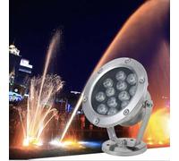 GUODDM Éclairage LED Submersible - Spot LED 12 V pour Fontaine Et Bassin, Étanche IP68, Idéal pour Bassins De Baignade, Jardins, Pelouses Et Rocailles(Yellow,12w)