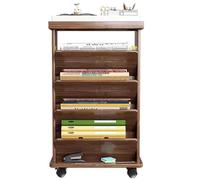GUODDM Étagère De Bureau Mobile pour Livres, Étagère d'angle, Étagère De Rangement Au Sol pour La Maison, Étagère Étroite Autoportante pour Petits Espaces