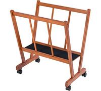 GUODDM Grand Support d'impression en Bois - Support De Séchage De Qualité Supérieure for Rangement Et Affichage avec roulettes, Peut Contenir des Toiles, des Impressions, des Affiches Jusqu'à 47"(C)