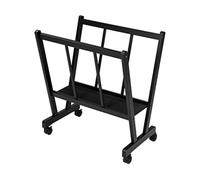 GUODDM Grand Support d'impression en Bois - Support De Séchage De Qualité Supérieure for Rangement Et Affichage avec roulettes, Peut Contenir des Toiles, des Impressions, des Affiches Jusqu'à 47"(A)
