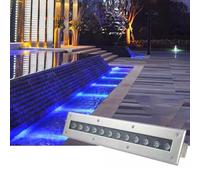 GUODDM Lampe Paysagère, Spot Encastré Rectangulaire, Projecteur LED Encastré Extérieur 85-265 V CA, Étanche IP65, pour Jardin Ou Cour, avec Faisceau Intégré Au Sol(White Light,36W)