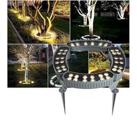 GUODDM Lampes LED pour Arbres, Éclairage Annulaire pour Arbres AC220V, Éclairage D'extérieur Étanche IP65, Éclairage De Jardin Coloré pour Cour(B-Yellow,5PCS(60W))